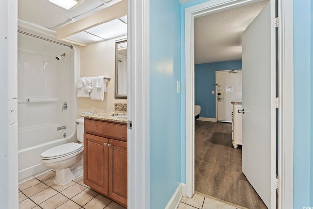 1708 N Ocean Blvd Unit 101, Myrtle Beach, SC 29577 - full bath with vanity, toilet, tile patterned flooring, and bathing tub / shower combination