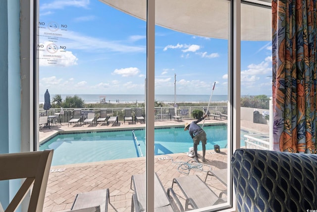 1708 N Ocean Blvd Unit 101, Myrtle Beach, SC 29577 - community pool featuring a water view