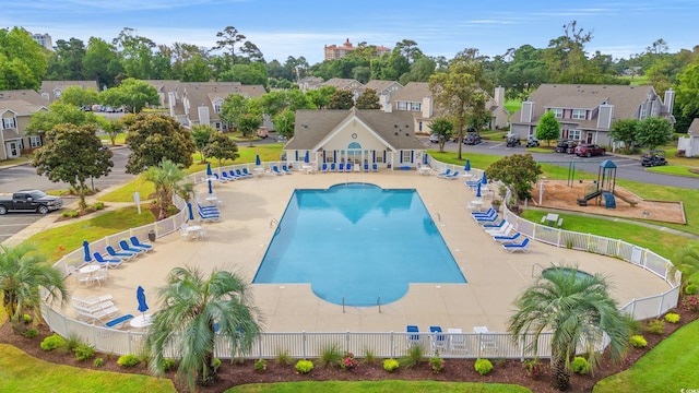 503 20th Ave N Unit 55B, North Myrtle Beach, SC 29582 - community pool with a residential view and a patio