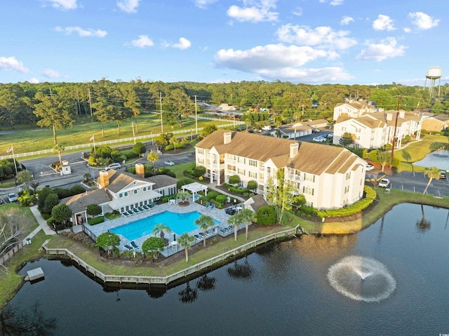 3762 Citation Way Unit 1023, Myrtle Beach, SC 29577 - aerial view of a pool and a large body of water