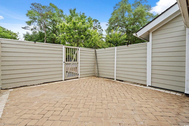435 Ocean Creek Dr Unit 2722, Myrtle Beach, SC 29572 - view of patio with a gate