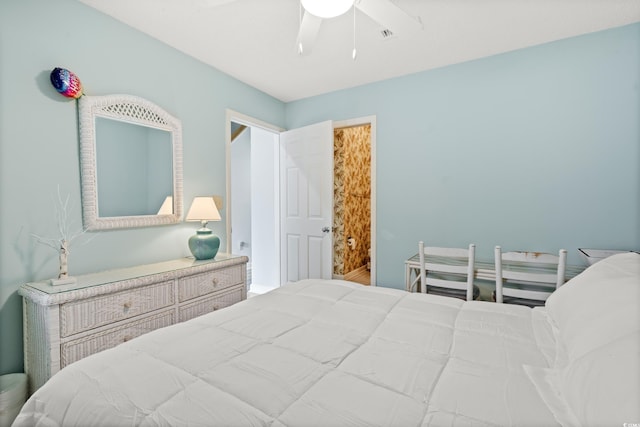 435 Ocean Creek Dr Unit 2722, Myrtle Beach, SC 29572 - bedroom with ceiling fan
