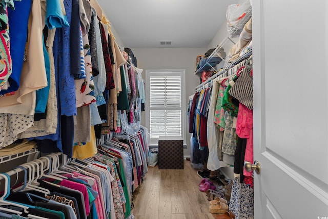 281 Lumbee Cir, Pawleys Island, SC 29585 - walk in closet with hardwood / wood-style flooring
