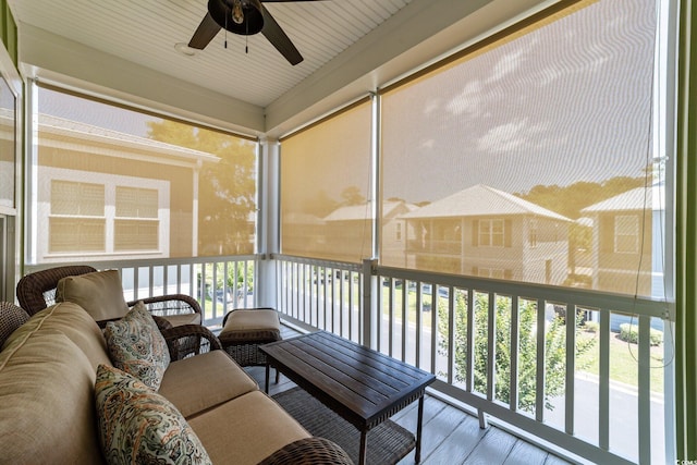 281 Lumbee Cir, Pawleys Island, SC 29585 - sunroom / solarium with ceiling fan