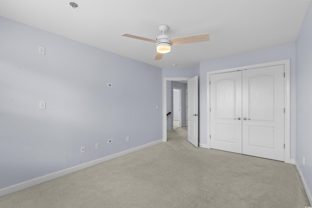 373 Skyland Pines Dr, Myrtle Beach, SC 29588 - unfurnished bedroom featuring light colored carpet, baseboards, and a closet