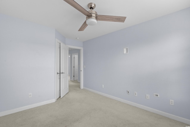 373 Skyland Pines Dr, Myrtle Beach, SC 29588 - unfurnished room featuring light carpet, baseboards, and ceiling fan