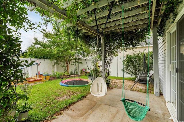 373 Skyland Pines Dr, Myrtle Beach, SC 29588 - view of patio with a trampoline
