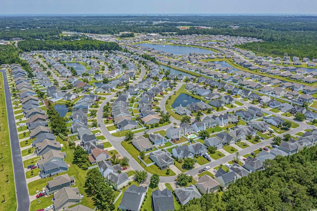 373 Skyland Pines Dr, Myrtle Beach, SC 29588 - aerial view of property's location with a large body of water and nearby suburban area