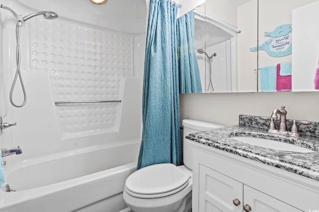 920 N Waccamaw Dr Unit 1302, Garden City Beach, SC 29576 - bathroom featuring vanity, toilet, and shower / bath combo with shower curtain