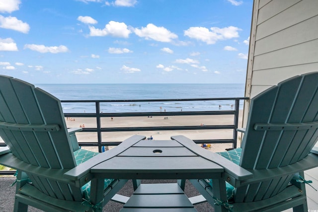 920 N Waccamaw Dr Unit 1302, Garden City Beach, SC 29576 - balcony with view of water and beach