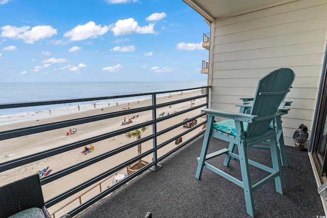 920 N Waccamaw Dr Unit 1302, Garden City Beach, SC 29576 - balcony with view of water and beach