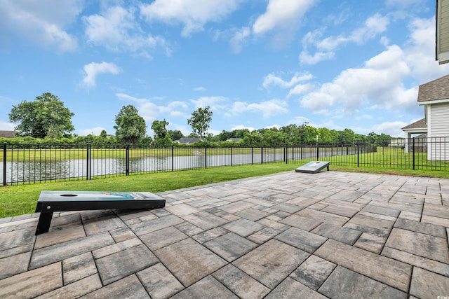553 Pier Ct, Little River, SC 29566 - view of patio / terrace with a water view