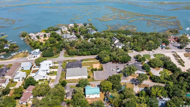 3926 Flagg St, Murrells Inlet, SC 29576 - aerial overview of property's location featuring a large body of water and nearby suburban area