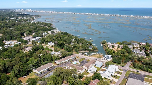 3926 Flagg St, Murrells Inlet, SC 29576 - aerial view of property and surrounding area featuring a large body of water and nearby suburban area