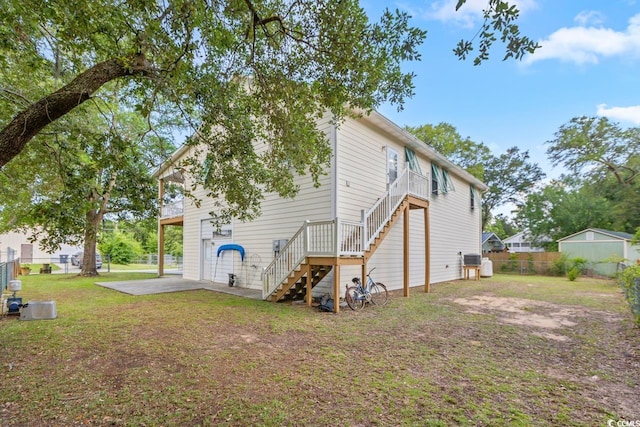 3926 Flagg St, Murrells Inlet, SC 29576 - back of house with a patio and stairway