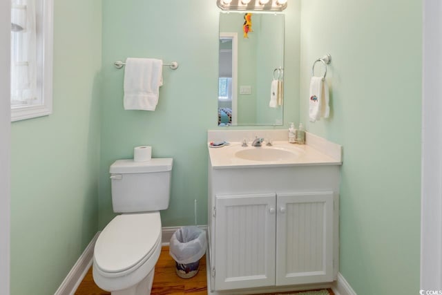 3926 Flagg St, Murrells Inlet, SC 29576 - bathroom with toilet, vanity, and baseboards