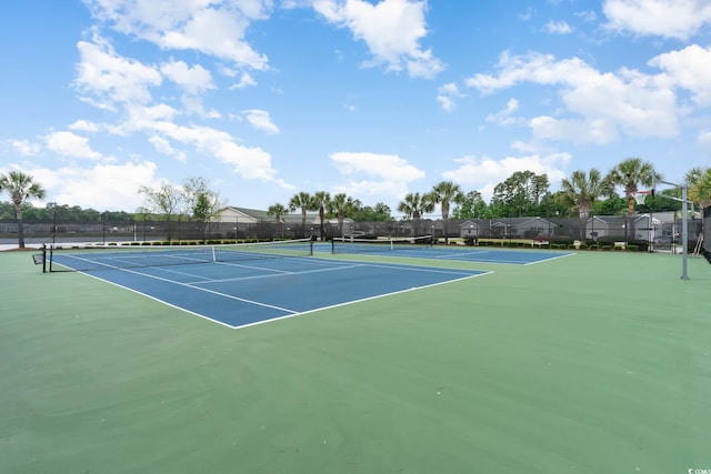 1001 Greencrest Ct, Conway, SC 29526 - view of tennis court featuring community basketball court