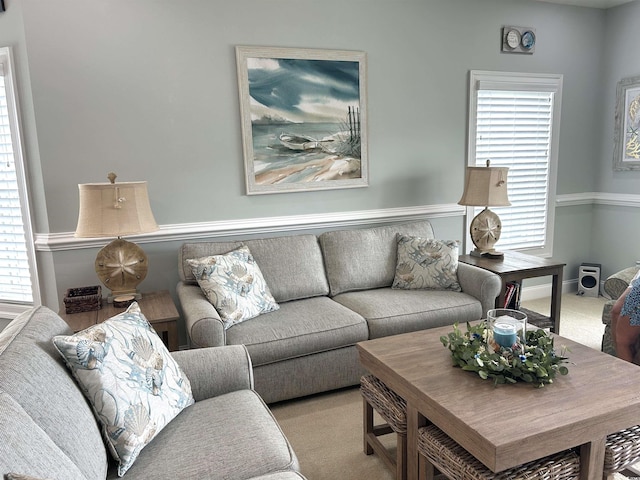 1029 Ray Costin Way Unit 909, Murrells Inlet, SC 29576 - carpeted living room featuring plenty of natural light