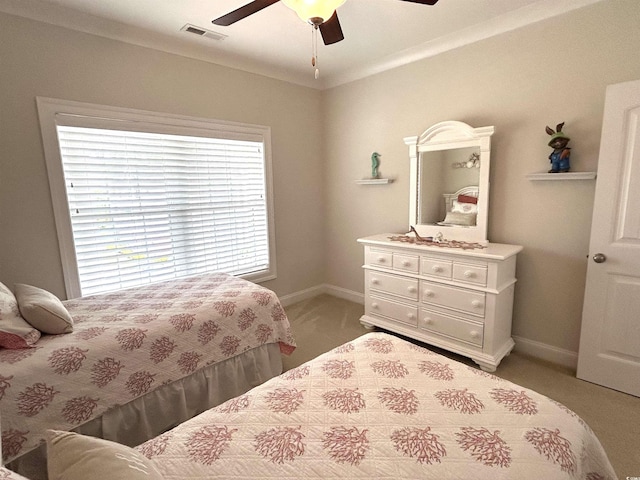 1029 Ray Costin Way Unit 909, Murrells Inlet, SC 29576 - bedroom featuring light carpet, baseboards, and a ceiling fan