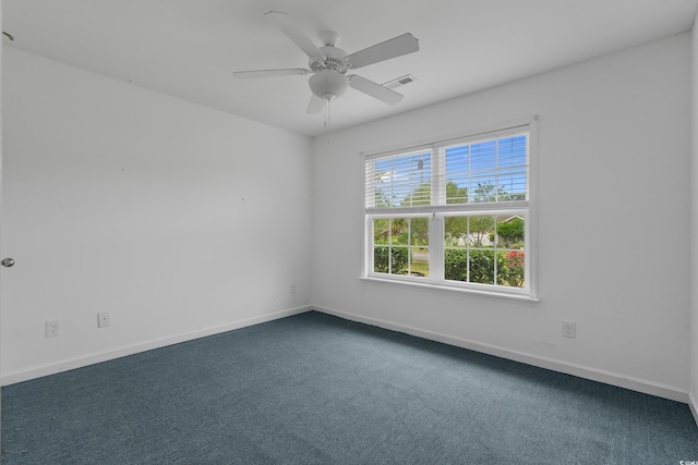 1220 Dunraven Ct, Conway, SC 29527 - carpeted empty room with baseboards and a ceiling fan