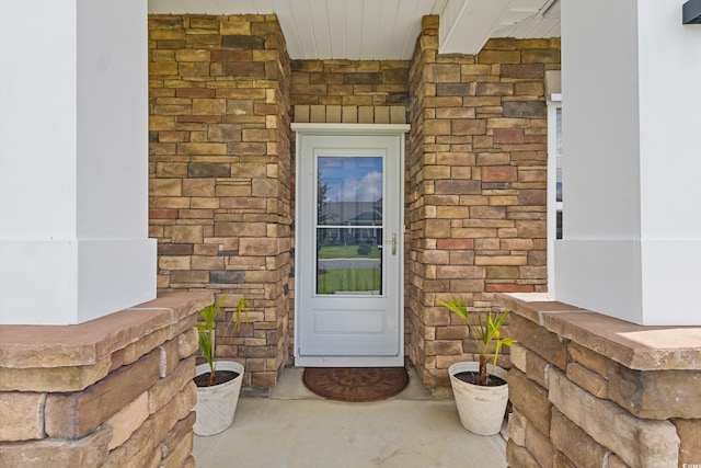 131 Crabapple Dr, Longs, SC 29568 - doorway to property with stone siding
