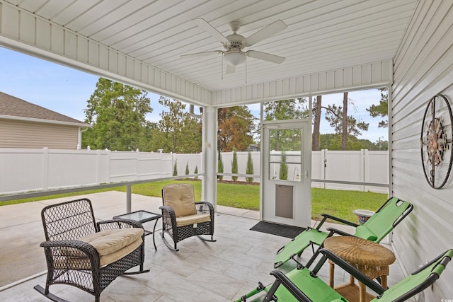 131 Crabapple Dr, Longs, SC 29568 - sunroom with ceiling fan