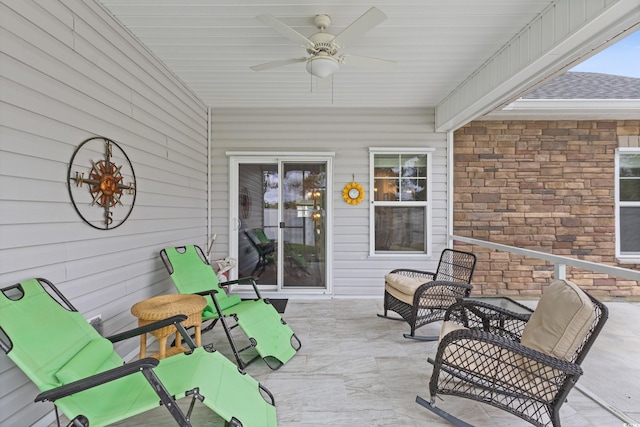 131 Crabapple Dr, Longs, SC 29568 - wooden deck with a ceiling fan and a patio area