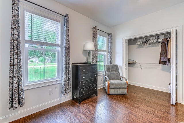 548 Fox Chase Dr, Conway, SC 29527 - living area with wood finished floors and baseboards