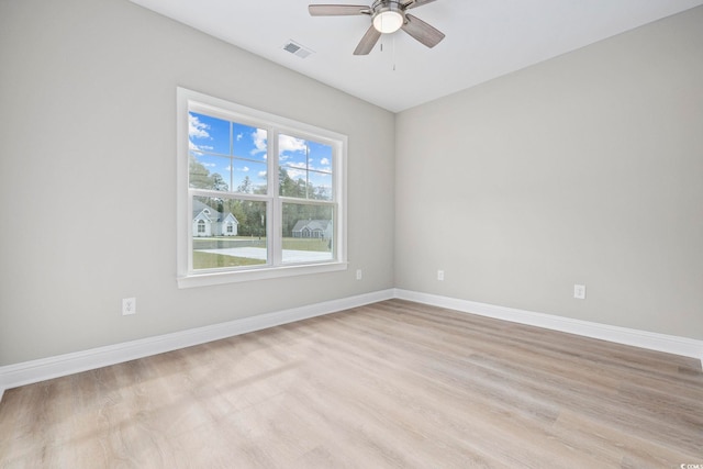 1900 Blue Bird Rd, Loris, SC 29569 - spare room with ceiling fan and light wood finished floors