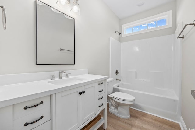 1900 Blue Bird Rd, Loris, SC 29569 - bathroom with wood finished floors, vanity, and bathing tub / shower combination