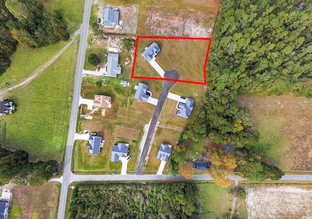 1900 Blue Bird Rd, Loris, SC 29569 - aerial view of property's location featuring property parcel outlined