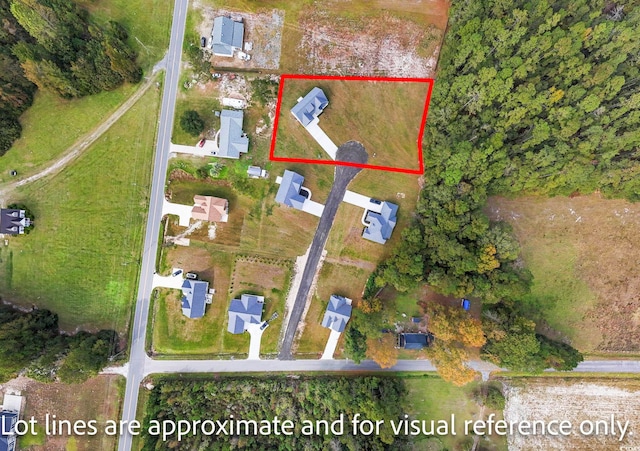 1900 Blue Bird Rd, Loris, SC 29569 - aerial view of property's location with property parcel outlined