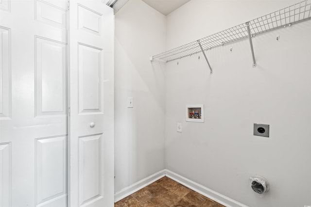 2336 Windmill Way, Myrtle Beach, SC 29579 - laundry area featuring baseboards, washer hookup, and electric dryer hookup