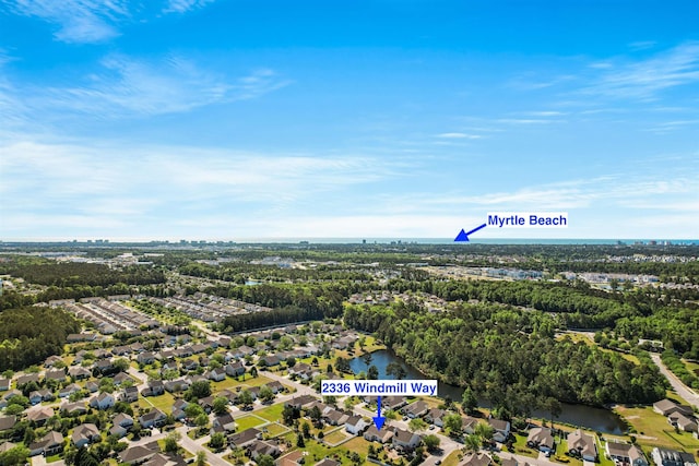 2336 Windmill Way, Myrtle Beach, SC 29579 - view of property location featuring a nearby body of water and nearby suburban area