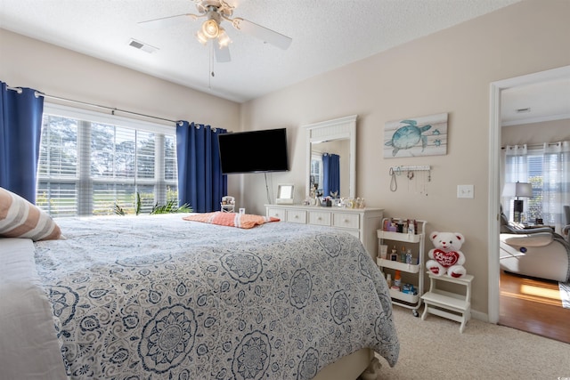 5822 Longwood Dr Unit 104, Murrells Inlet, SC 29576 - bedroom with light carpet, a ceiling fan, and baseboards