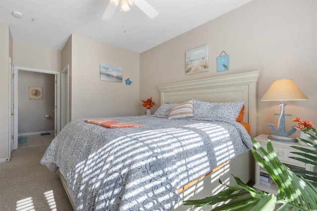 5822 Longwood Dr Unit 104, Murrells Inlet, SC 29576 - bedroom with ceiling fan, light carpet, and baseboards