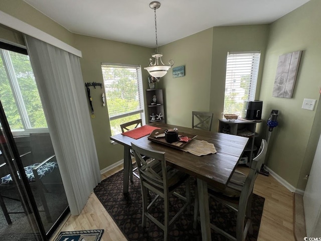 1101 Possum Trot Rd Unit A202, North Myrtle Beach, SC 29582 - dining room with light wood-style flooring and plenty of natural light