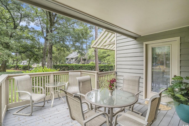 213 Westleton Dr Unit 16B, Myrtle Beach, SC 29572 - deck featuring outdoor dining area