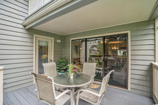 213 Westleton Dr Unit 16B, Myrtle Beach, SC 29572 - wooden terrace with outdoor dining area