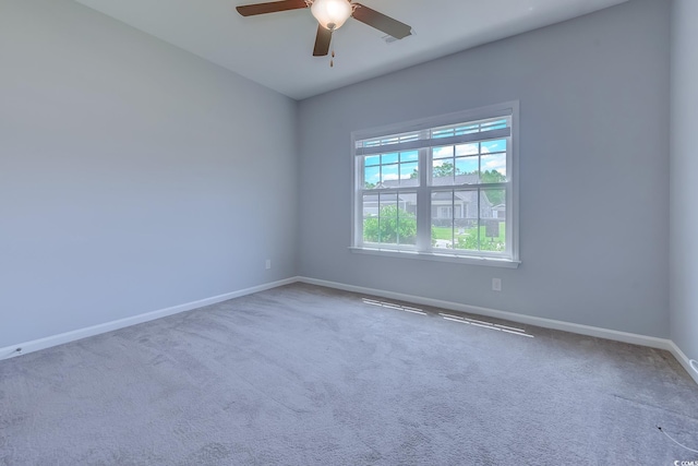 617 Chiswick Dr, Conway, SC 29526 - empty room featuring baseboards, a ceiling fan, and carpet