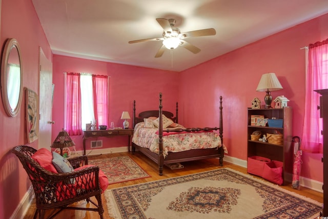 2004 Seitter St, Georgetown, SC 29440 - bedroom with wood finished floors and ceiling fan