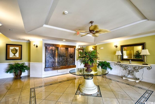 2180 Waterview Dr Unit 635, North Myrtle Beach, SC 29582 - common area with wainscoting and ornamental molding