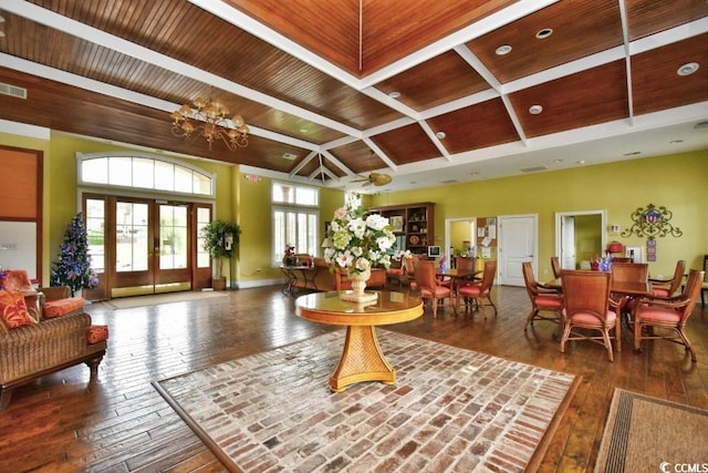 2180 Waterview Dr Unit 635, North Myrtle Beach, SC 29582 - building lobby with a wood ceiling with exposed beams
