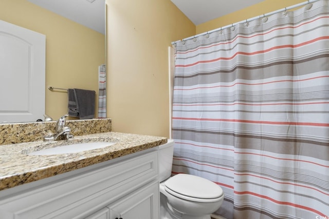 788 Gabreski Ln Unit B4, Myrtle Beach, SC 29577 - full bathroom featuring vanity, toilet, and a shower with curtain