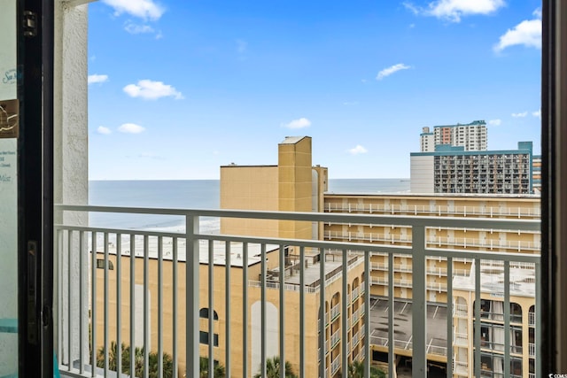 1207 S Ocean Blvd Unit 51001, Myrtle Beach, SC 29577 - balcony featuring a water view and a view of city