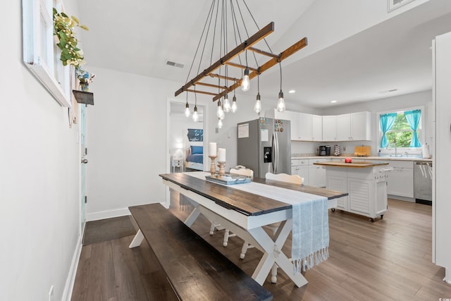 1936 Lees Landing Cir, Conway, SC 29526 - dining room with wood finished floors and recessed lighting