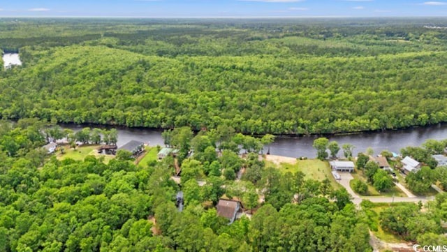 1936 Lees Landing Cir, Conway, SC 29526 - aerial view of property and surrounding area featuring a forest and a nearby body of water