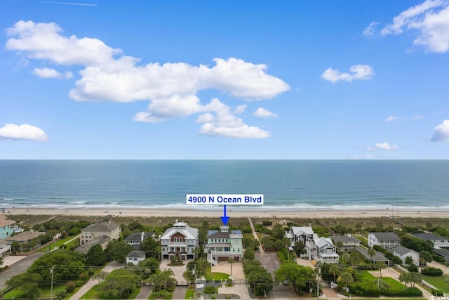4900 N Ocean Blvd, Myrtle Beach, SC 29577 - aerial view of residential area with expansive beach