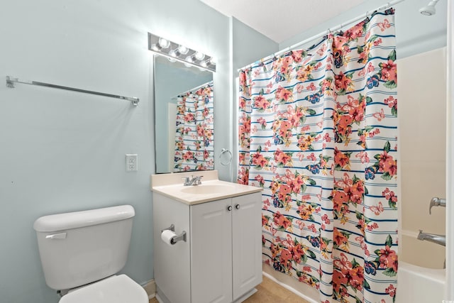 6016 Dick Pond Rd Unit 109, Myrtle Beach, SC 29588 - bathroom with vanity, shower / tub combo with curtain, and toilet