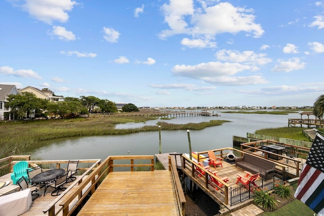 465 Vereen Rd Unit 10, Murrells Inlet, SC 29576 - dock area featuring a water view
